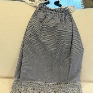 Cartolina Nantucket- Navy and White Eyelet Coverup